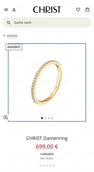 Diamantring zu verkaufen