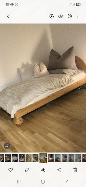 Vollholz Tischlerbett Bild 3