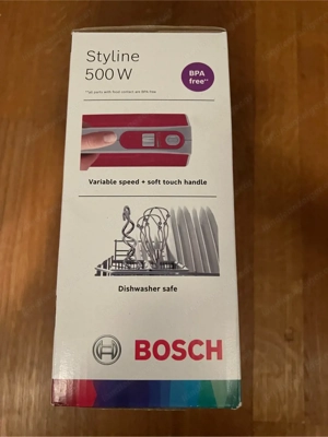 Bosch Styline 500W rot, Handmixer, Mixer, NEU Bild 2