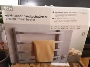 Elektrischer Handtuch Heizkörper, weiß, neu