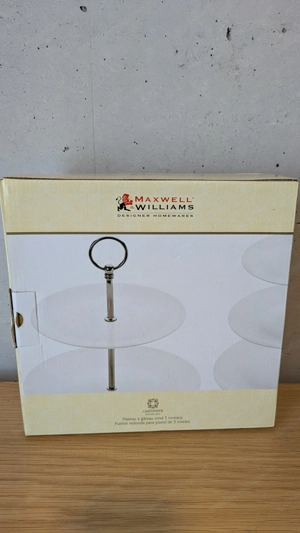 Étag re 3-stöckig Porzellan weiß