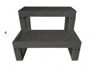 NEU!!!! OVP!!!!Whirlpool Treppe "Dark Grey" | 500 x 600 x 500 mm 