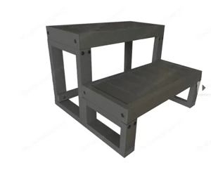 NEU!!!! OVP!!!!Whirlpool Treppe "Dark Grey" | 500 x 600 x 500 mm  Bild 2