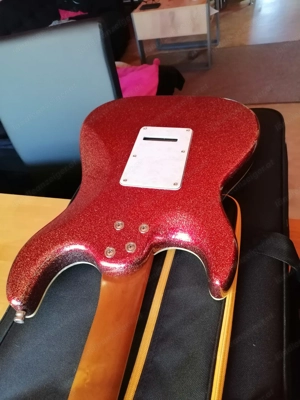 JET Guitars JS-500 Ebony, Red Sparkle Bild 8