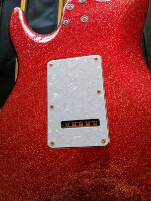 JET Guitars JS-500 Ebony, Red Sparkle Bild 9