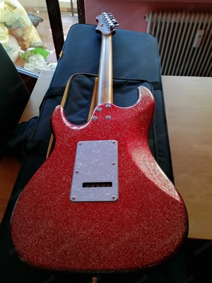 JET Guitars JS-500 Ebony, Red Sparkle Bild 6