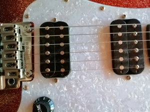 JET Guitars JS-500 Ebony, Red Sparkle Bild 2