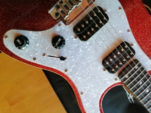 JET Guitars JS-500 Ebony, Red Sparkle Bild 4