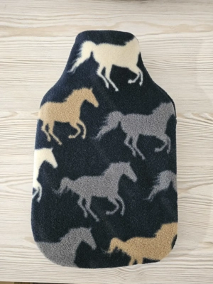 Wärmflasche Pferdemuster