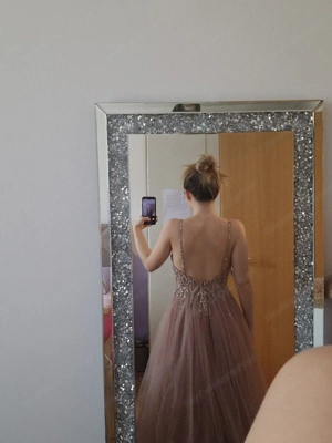 Ballkleid altrosa Gr. 36 Bild 3