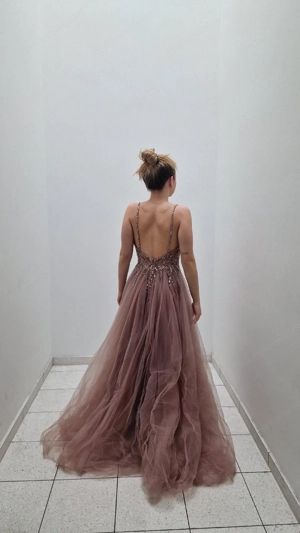 Ballkleid altrosa Gr. 36 Bild 2