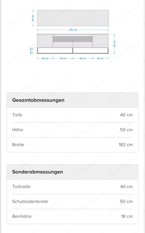 Tv Board weiß Bild 3