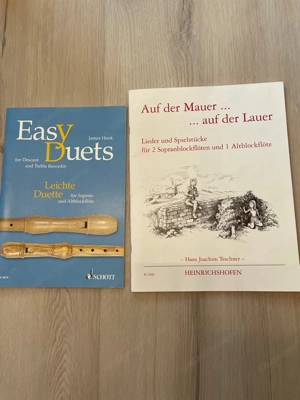 Musiknoten Blockflöte Altflöte