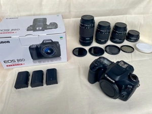 Canon EOS 80D + 4  STM-Objektive + Rode Mic + viel Zubehör   nur 12.572 Auslösungen   VB 950   Bild 4