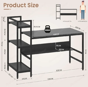  Schreibtisch, Computertisch, PC-Tisch, Bürotisch, Officetisch