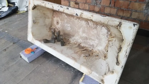 Stahl Badewanne zu verschenken 