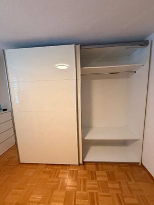 Kleiderschrank weiß   Schiebetüren   240 cm breit Bild 4
