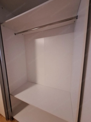 Kleiderschrank weiß   Schiebetüren   240 cm breit Bild 6