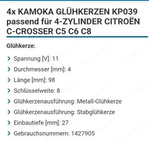 Glühkerzen KP039 neu Bild 2