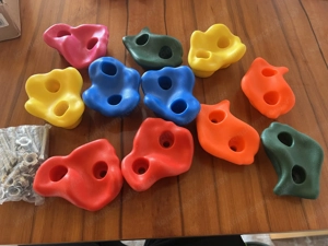 Kletter Griffe 11 Stück inkl. Schrauben 