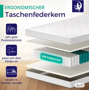 Matratze 120x200 auch für Boxerspringbett. Bild 2