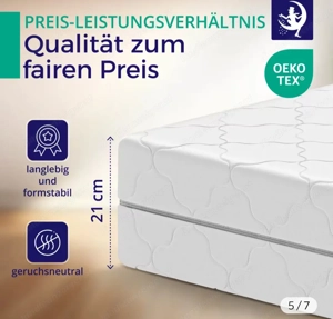 Matratze 120x200 auch für Boxerspringbett. Bild 5