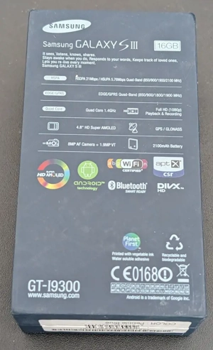 Samsung Galaxy S3 III Smartphone Pebble Blue GT-I9300 Bild 3