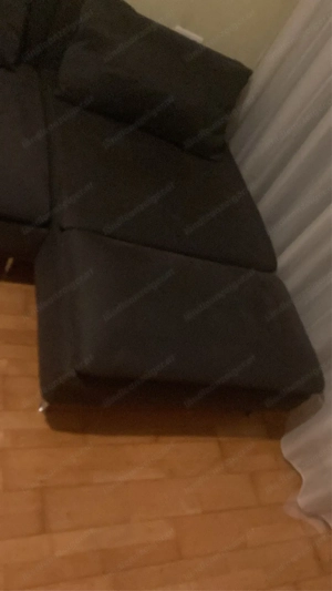 Wohnzimmer Couch grau Bild 3