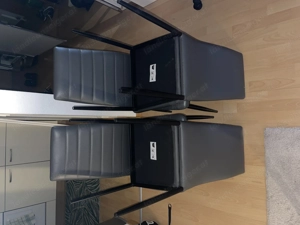 4x Stühle Grau moderner Look Bild 3