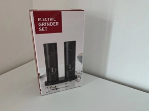 Elektrisches Salz- & Pfeffermühlen Set   2er Set   Schwarz   Neu Bild 3