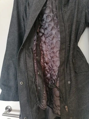 Wintermantel - Damen, dunkelgrau Gr. 34 36 Bild 9