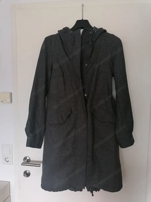 Wintermantel - Damen, dunkelgrau Gr. 34 36 Bild 5