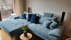 Ecksofa Webstoff neuwertig 