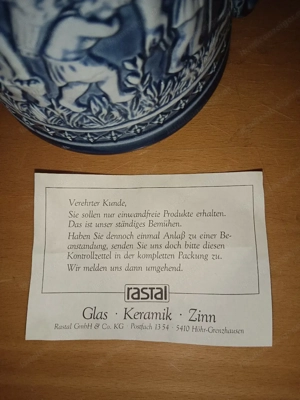 Bierkrug  rastal Steinzeug  Zinn Bild 2