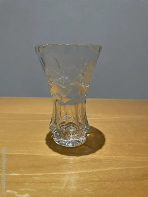 Geschliffene Kristallglas-Vase   Dekorative Glasvase