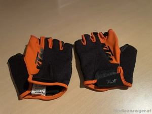 KTM Fahrrad-Handschuhe kurz - Größe L - Schwarz  Orange - sehr guter Zustand Bild 2