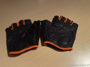 KTM Fahrrad-Handschuhe kurz - Größe L - Schwarz  Orange - sehr guter Zustand