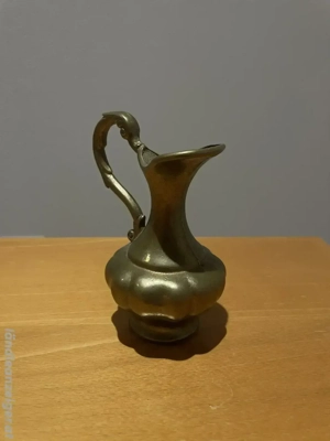 Altes Messing-Milchkännchen - dekoratives Einzelstück Bild 2