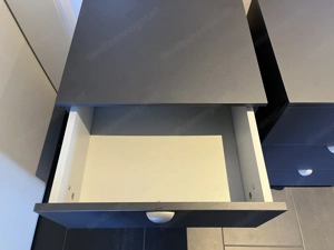 Paar dunkelgraue Nachttische Bild 3