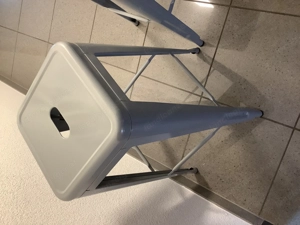 Barhocker für drinnen und draußen grau Bild 2