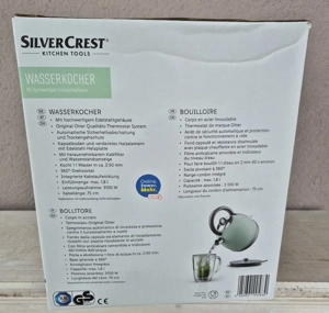 Edler SilverCrest Design-Wasserkocher Retro - Matt-Mint - 3100W (NEU  OVP) Bild 2