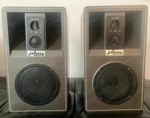 Hifi-Lautsprecherboxen von Hans Deutsch, hergestellt in den 1970er Jahren von ATLANTIC München. Bild 2