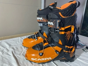 SCARPA Maestrale Touren Skischuh Herren orange black Gr 295