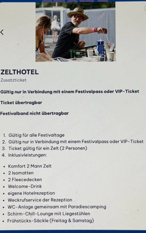 szene openair 2026 - Festivalpass Do - SA inkl. Zelthotell für 2 Personen  Bild 3
