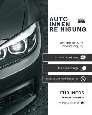 Nur für 5 Kunden! Auto Innenreinigung