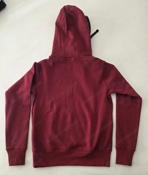 Teddy-Hoodie, weinrot-schwarz, Gr. S  M Bild 2