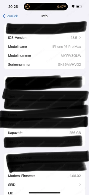 I Phone 16 Pro Max - 256 GB Bild 2