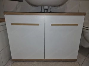 Modernes Bad-Set: Spiegelschrank m. LED & Unterschrank Bild 3