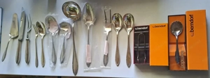 Berndorf Besteckset 110 Teile, schwer Versilbert, Italienisches Design,  1950er 110 Teile. Unbenutzt Bild 4