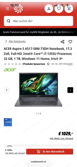 Acer Aspire 5 17 Bild 4